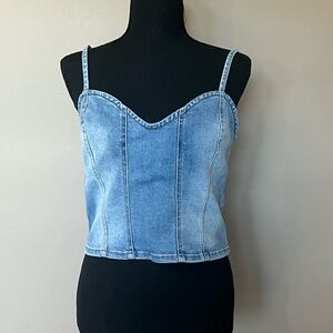 Refuge Denim Blue Women's Top